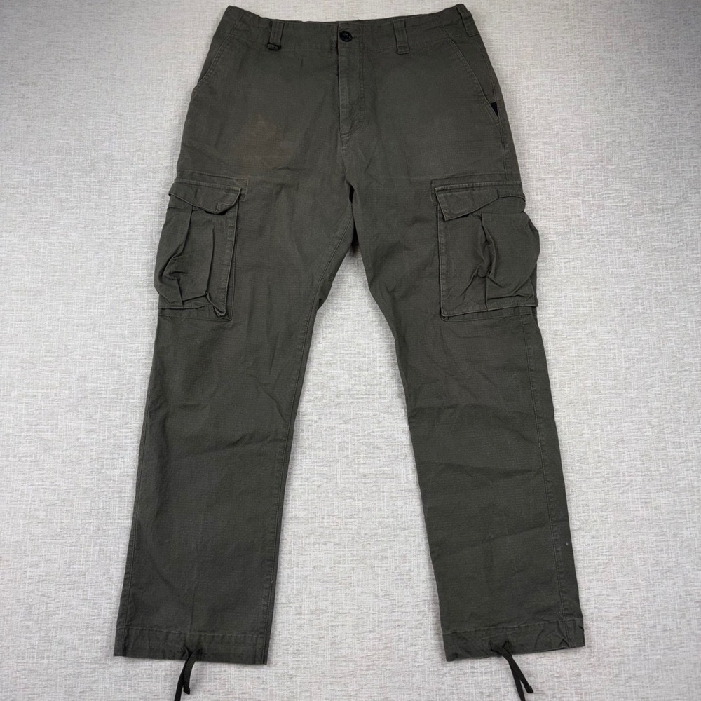 Nike SB Mens Ripstop Cargo Pants Olive Green Skateboarding CV0653-325 Size 32 M